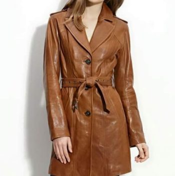 Girls Long Coat with Belt